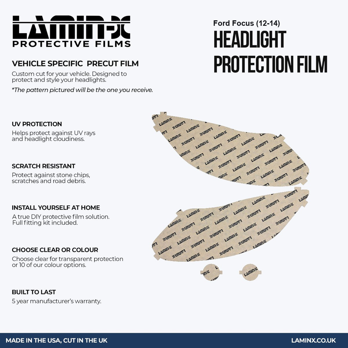 Ford Focus (12-14) Headlight Covers