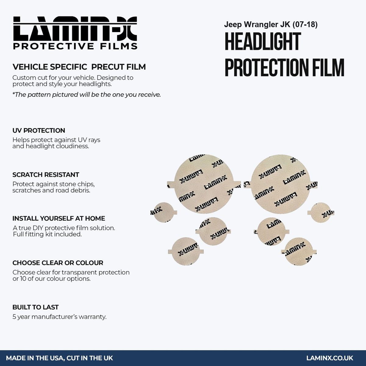 Jeep Wrangler JK (07-18) Headlight Covers