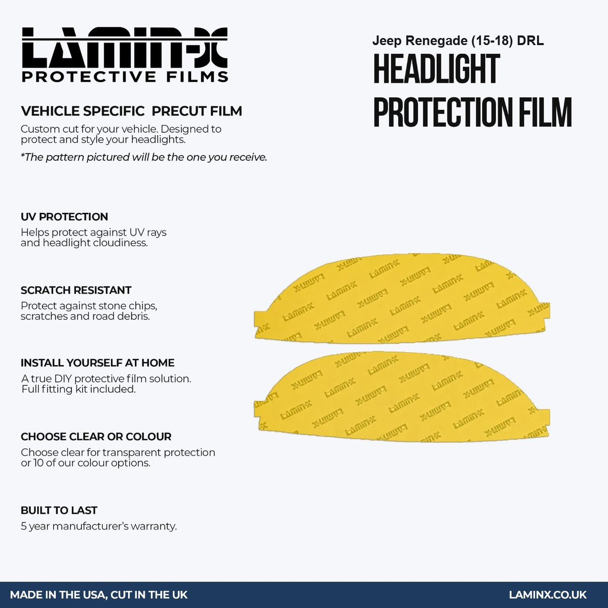 Jeep Renegade (15-18) DRL Film Covers