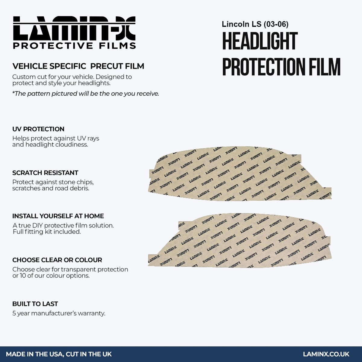 Lincoln LS (03-06) Headlight Covers