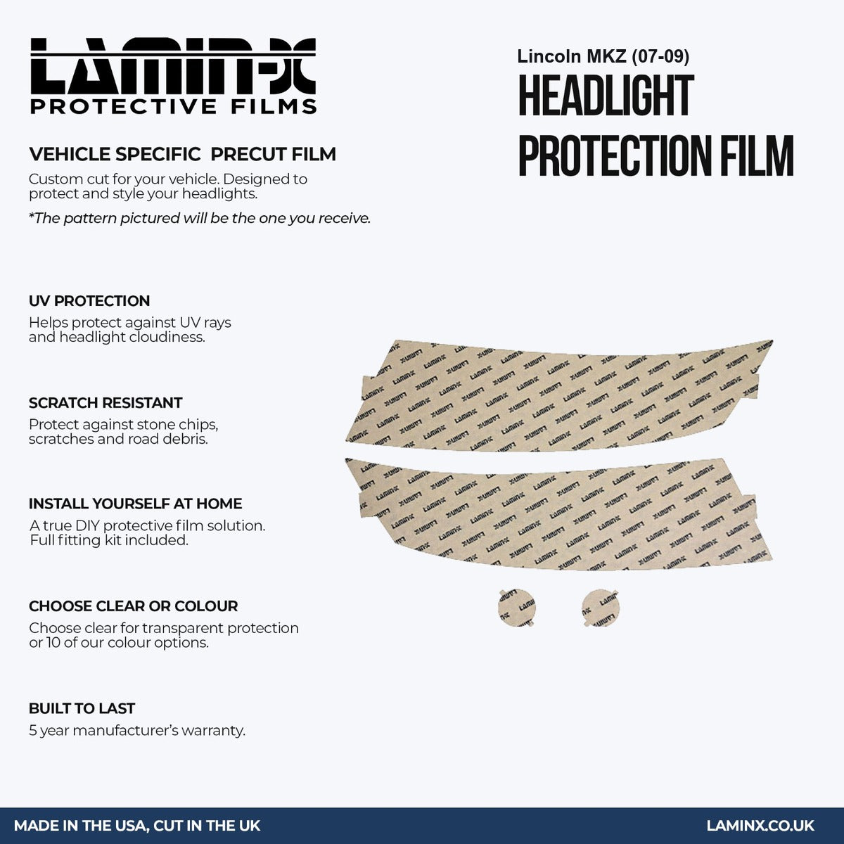 Lincoln MKZ (07-09) Headlight Covers