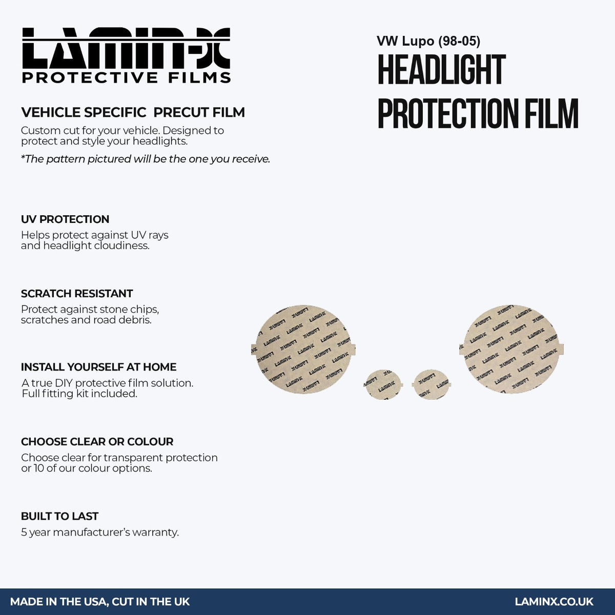 VW Lupo (98-05) Headlight Covers