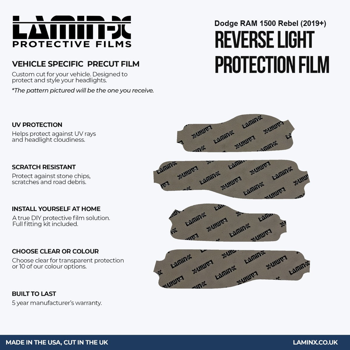 Dodge RAM 1500 Rebel (2019+ ) Reverse Light Covers