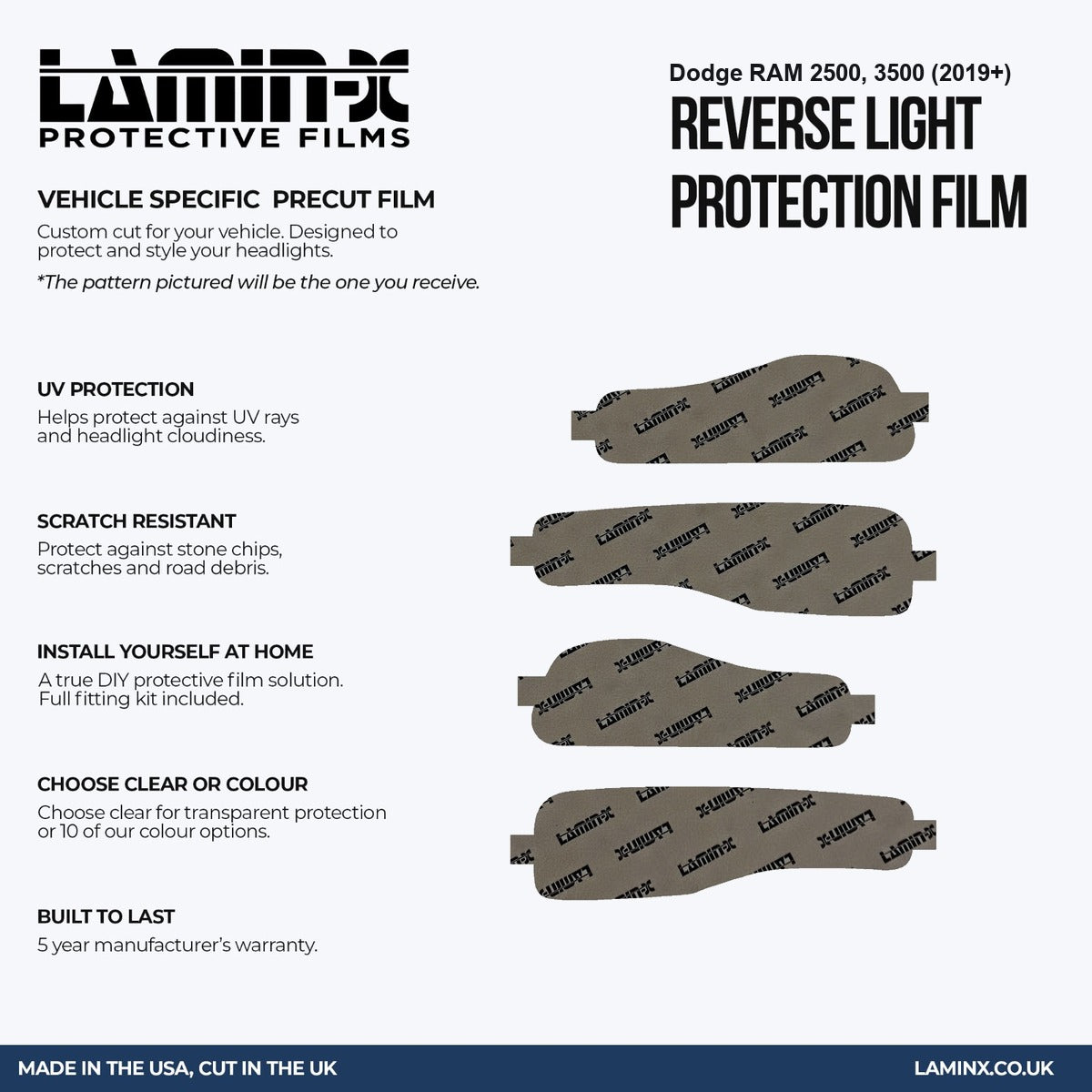 Dodge RAM 2500, 3500 (2019+ ) Reverse Light Covers
