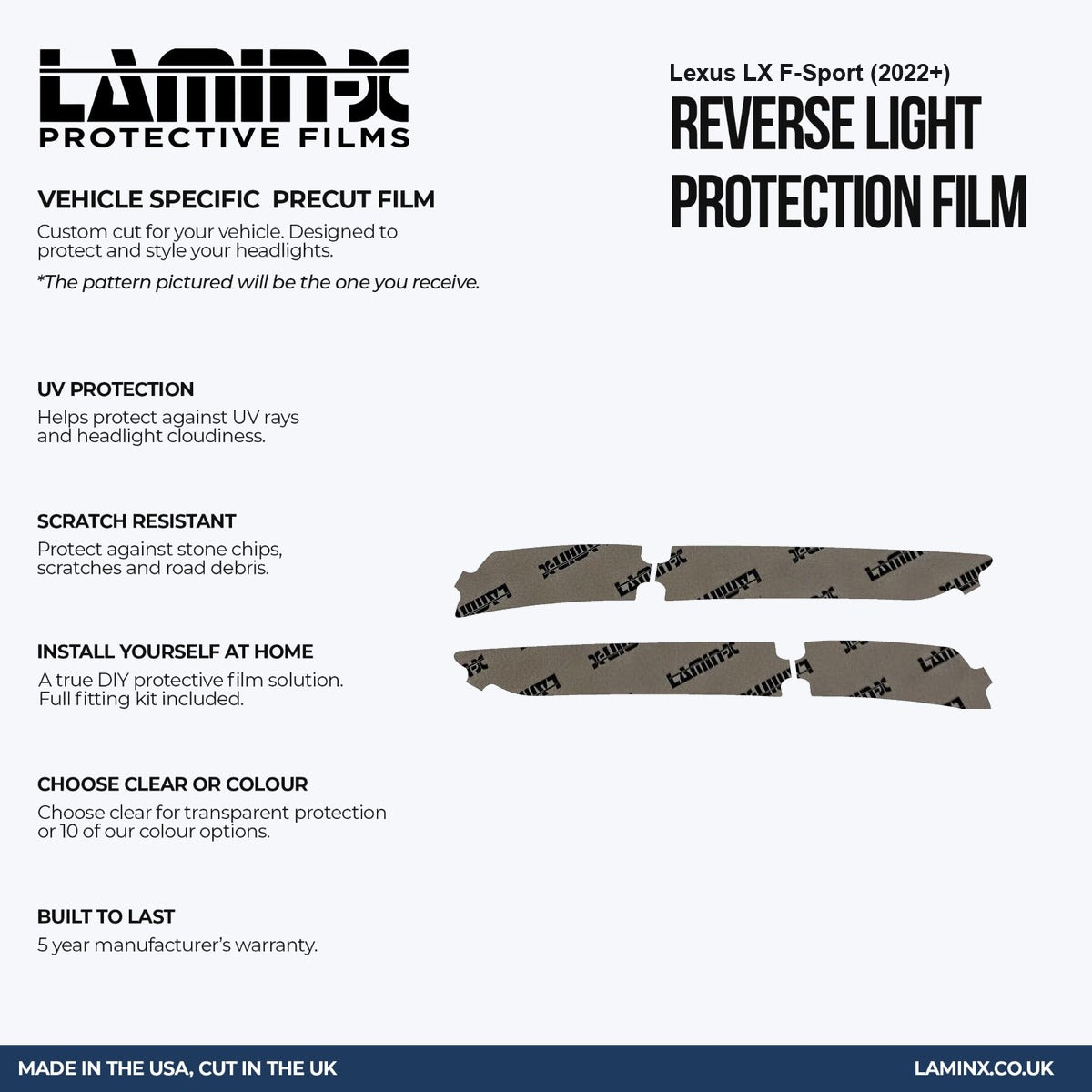 Lexus LX F-Sport (2022+ ) Reverse Light Covers