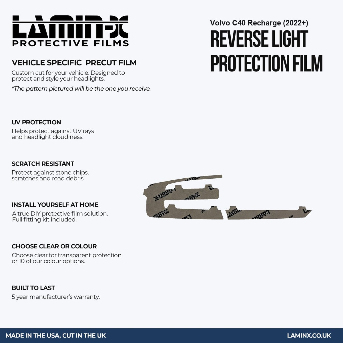 Volvo C40 Recharge (2022+ ) Reverse Light Covers