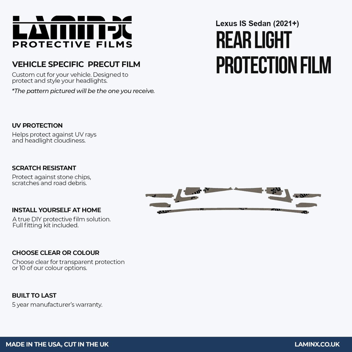 Lexus IS Sedan (2021+ ) Tail Light Covers