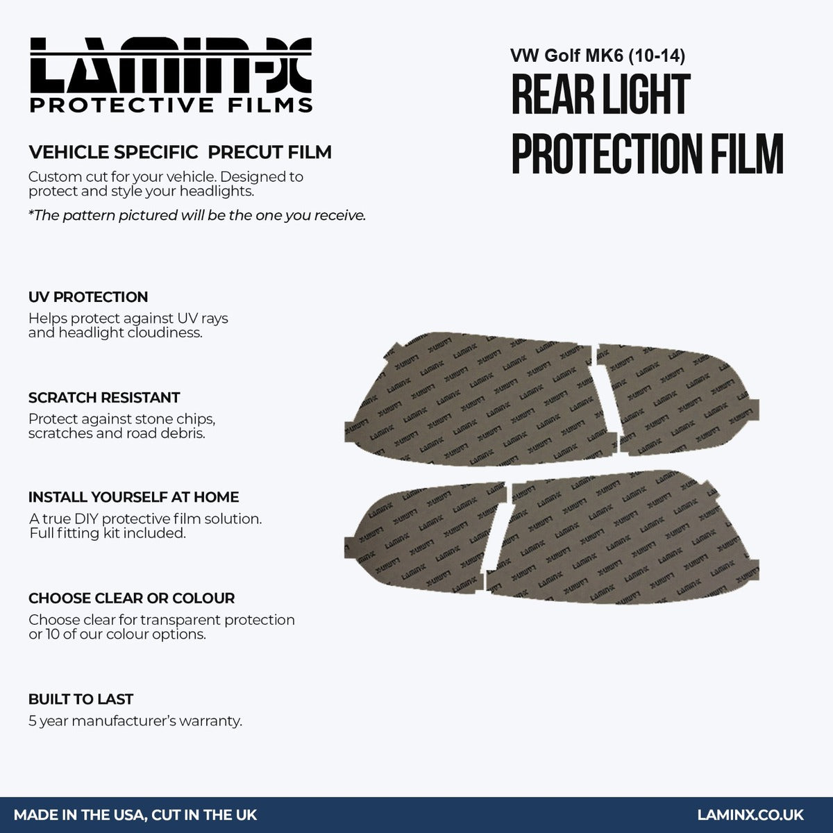 VW Golf  MK6 (10-14) Tail Light Covers