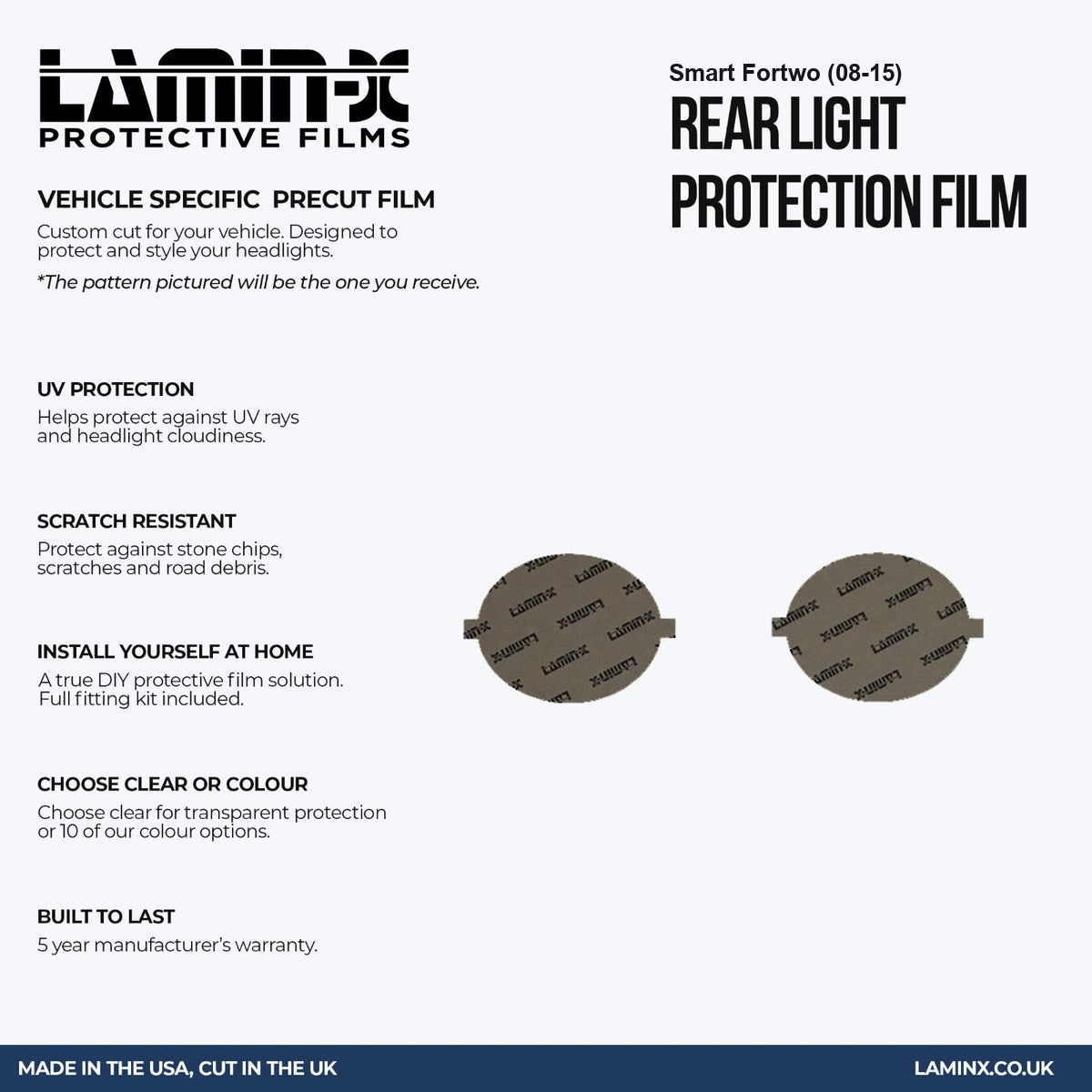 Smart Fortwo (08-15) Tail Light Covers