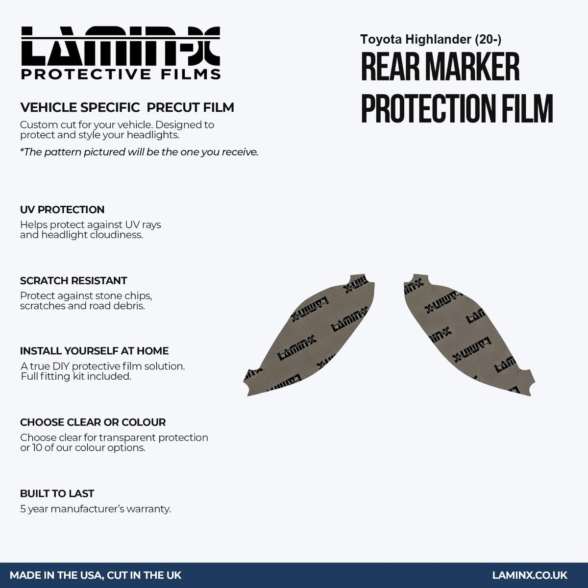 Toyota Highlander (20-  ) Rear Marker Covers