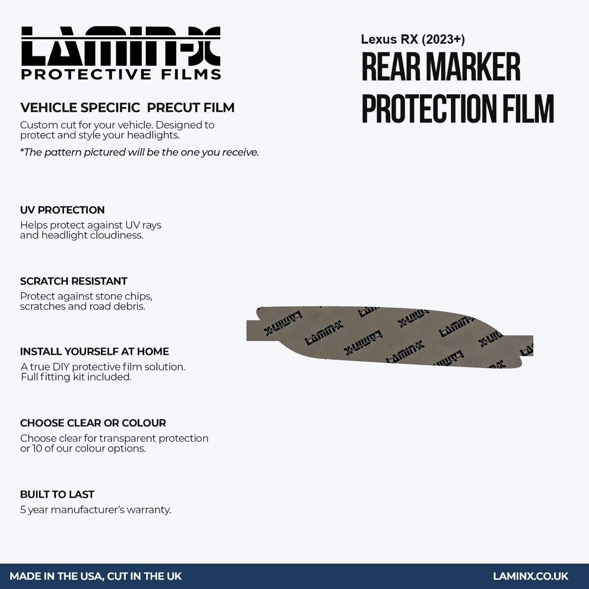 Lexus RX (2023+ ) Rear Marker Covers