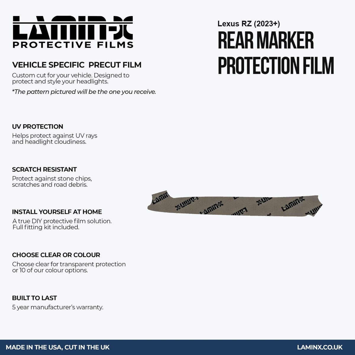 Lexus RZ (2023+ ) Rear Marker Covers