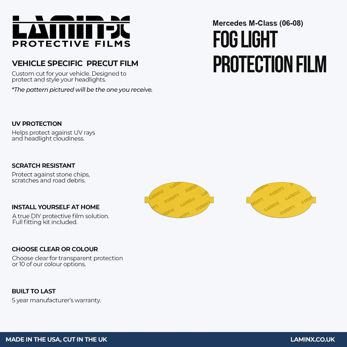 Mercedes M-Class (06-08) Fog Light Covers