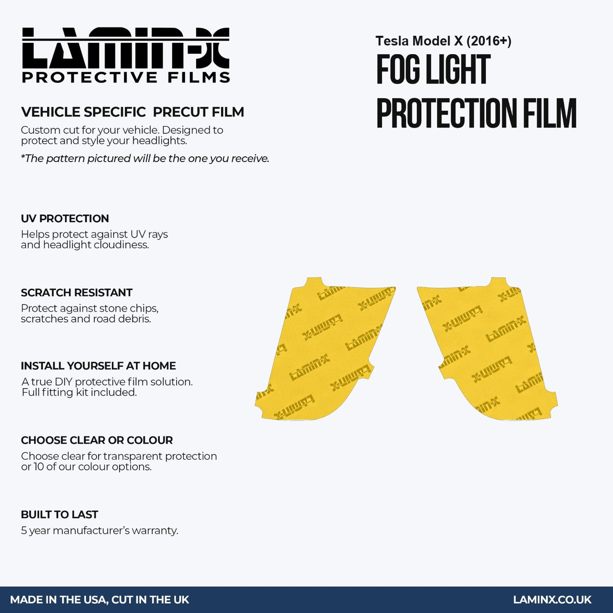 Tesla Model X (2016+ ) Fog Light Covers