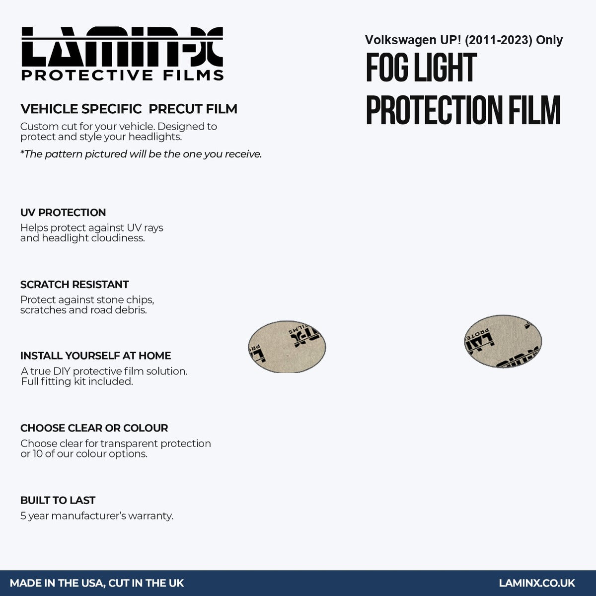 Volkswagen UP! (2011-2023) Fog Lights Only