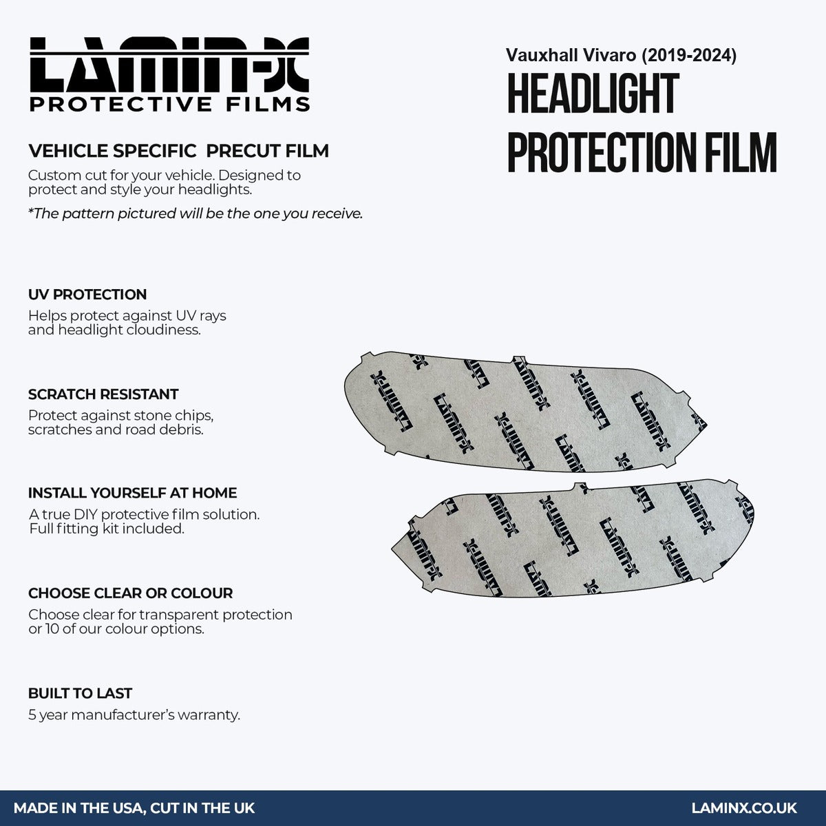 Vauxhall Vivaro (2019-2024) Headlight Covers