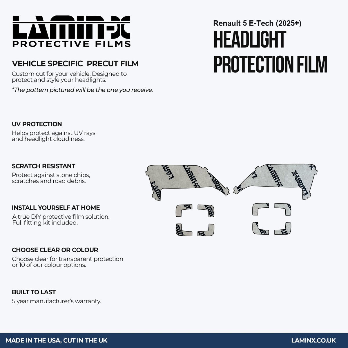 Renault 5 E-Tech (2025+) Headlight Covers