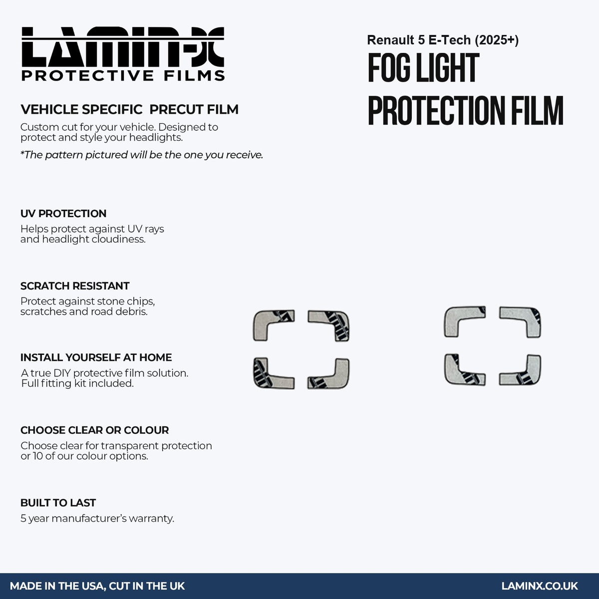 Renault 5 E-Tech (2025+) Fog Light Covers