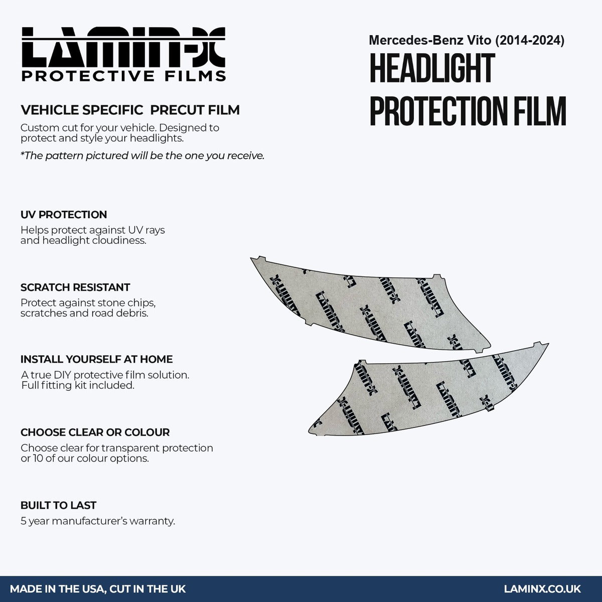 Mercedes-Benz Vito (2014-2024) Headlight Covers