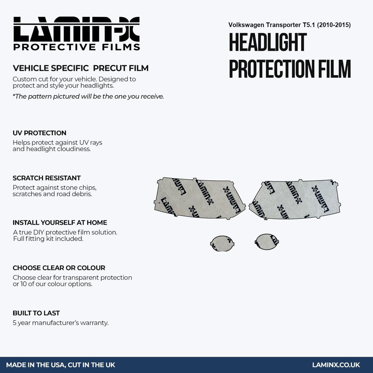 Volkswagen Transporter T5.1 (2010-2015) Headlight Covers