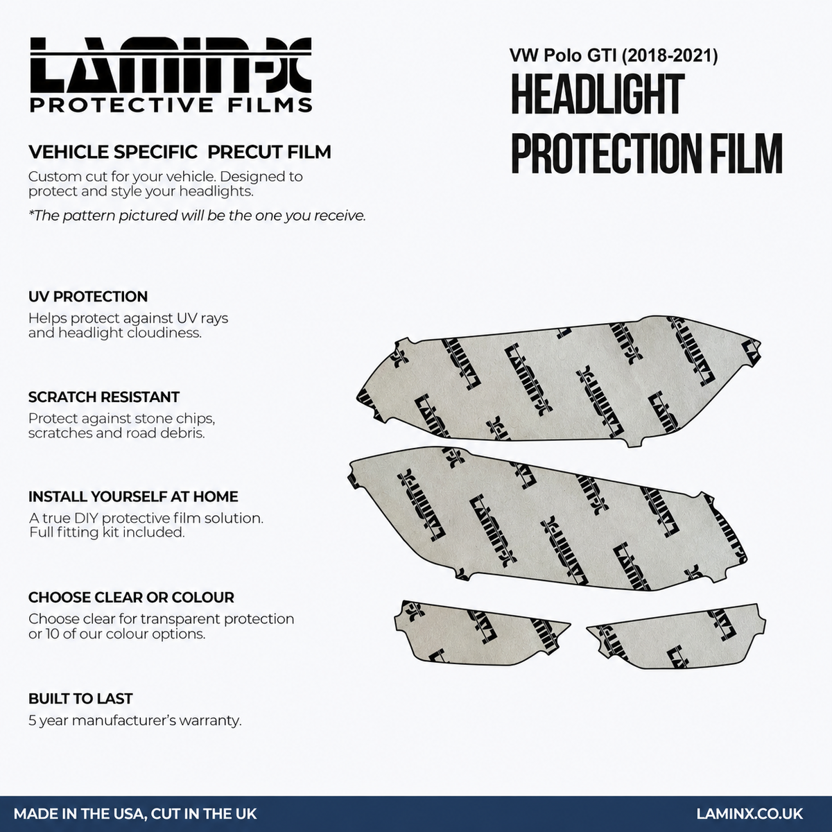 VW Polo (2018-2021) Headlight Covers