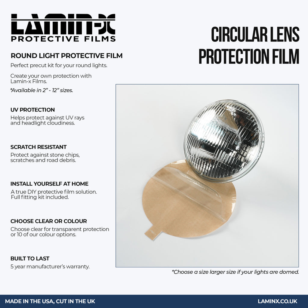 Pair of Lamin-x Round Film Covers (Choose Your Size)